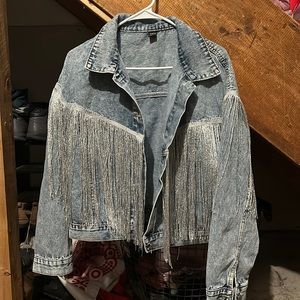 Fringe Denim Jacket